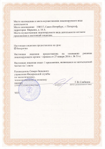 Лицензия на опасный производственный объект